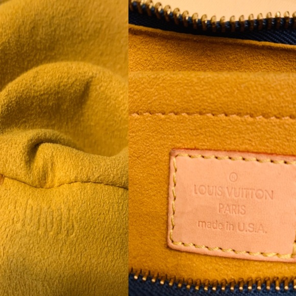 LOUIS VUITTON Blue Denim Monogram Denim Baggy PM - Picture 8 of 8